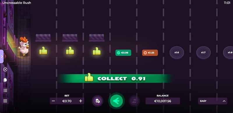 Uncrossable Rush funcionamiento – Modo demo: cómo se usa y para qué sirve